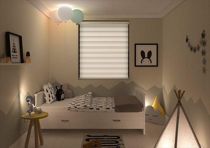 Shine, Silk White  - Day Night Blind - Image 7